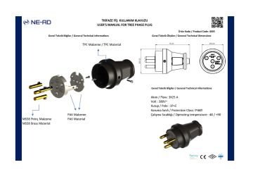3x25 A Trifaze Fiş