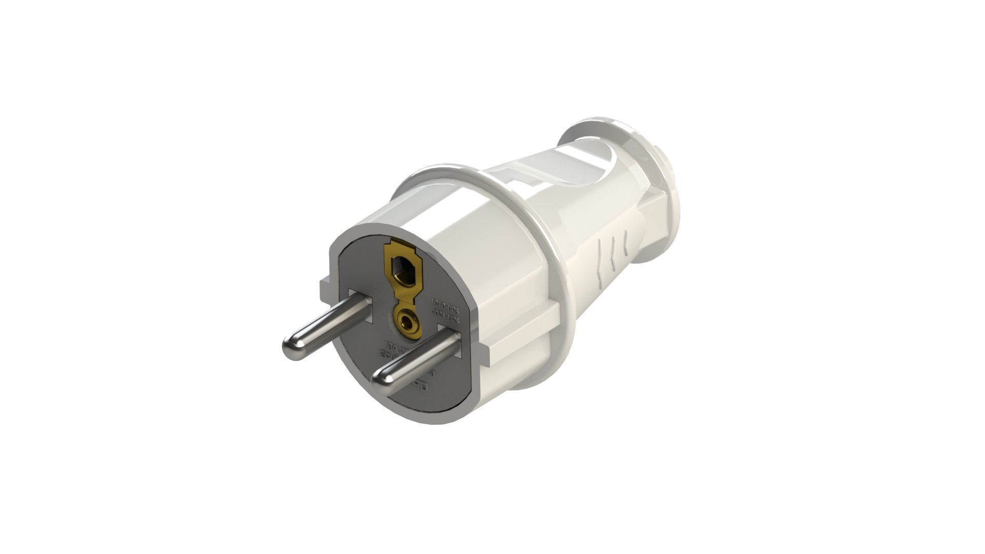 UPS Topraklı Düz Fiş (Beyaz) KUTU