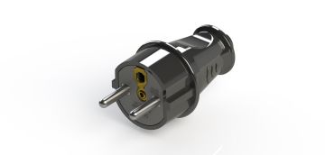 UPS Topraklı Düz Fiş (Siyah) KUTU