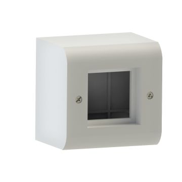 2 Modül Sıva Üstü Priz Kutusu (Halogen Free) ADET