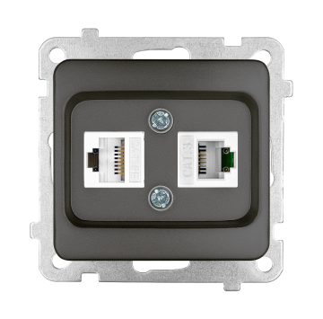 Data + Numeris Priz (Cat 5 + Cat 3) KOLİ