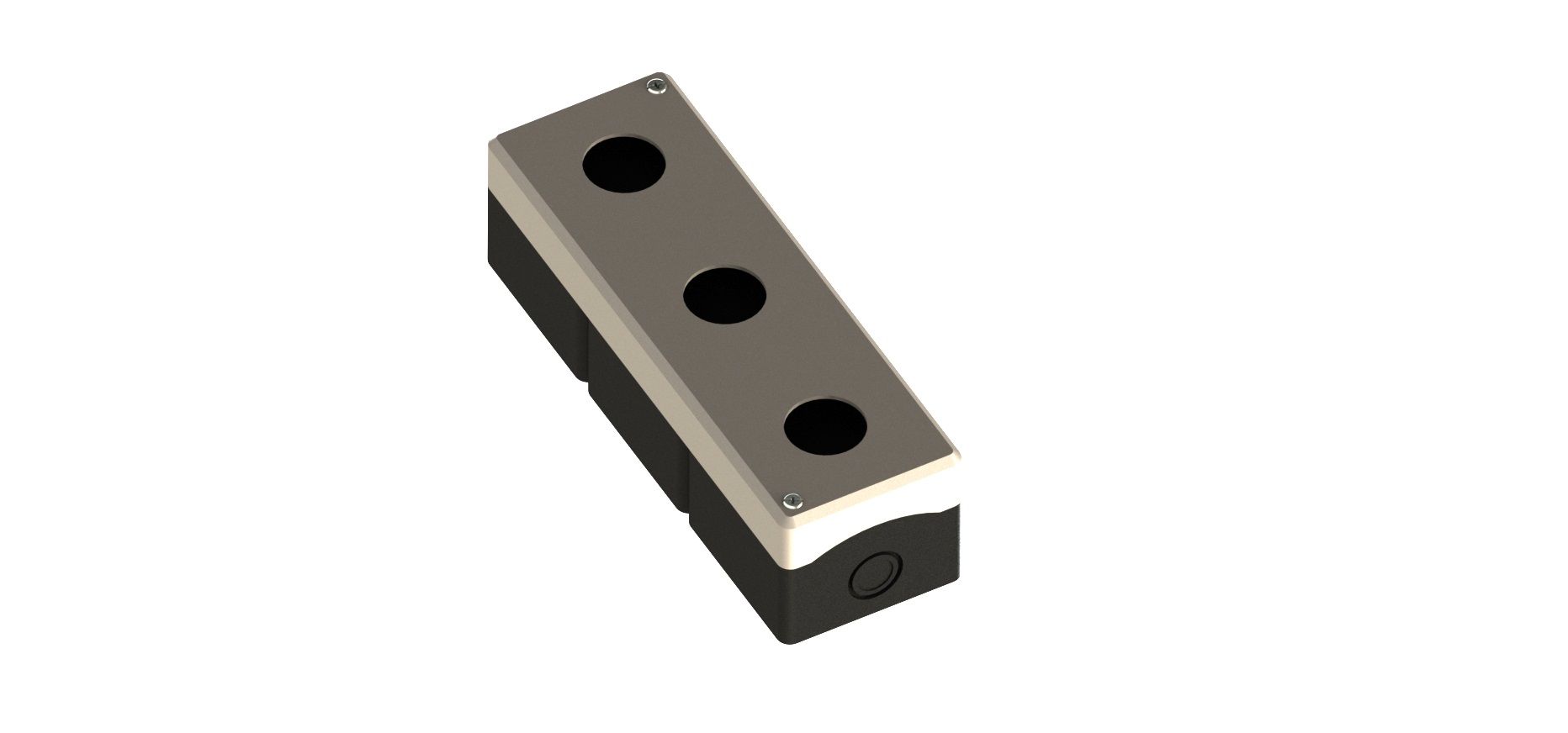 3'lü Kumanda Kutusu-Gri/Siyah ADET