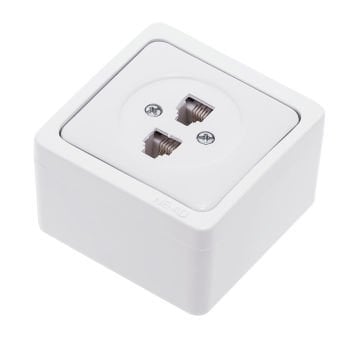 İkili Numeris Telefon Prizi (RJ11 + RJ11) KOLİ
