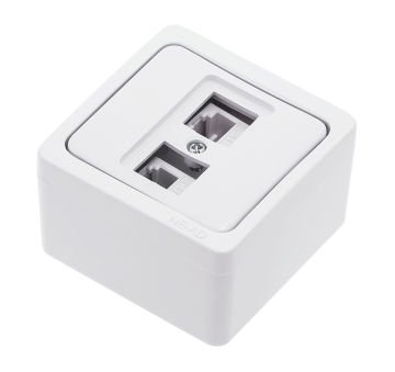 İkili Data Prizi (Cat 6 + Cat 6) KOLİ