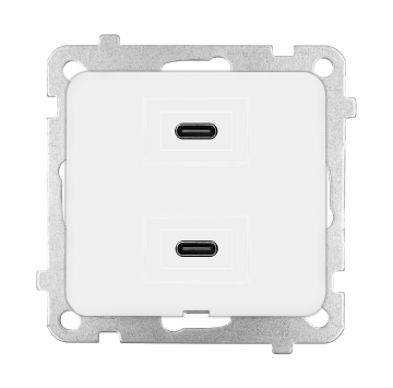 İkili USB Şarj Prizi (Type-C + Type-C)