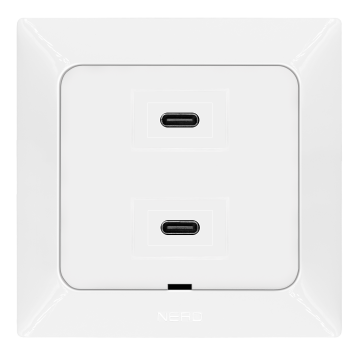 İkili USB Şarj Prizi (Type-C + Type-C)