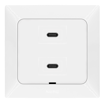 İkili USB Şarj Prizi (Type-C + Type-C) KUTU