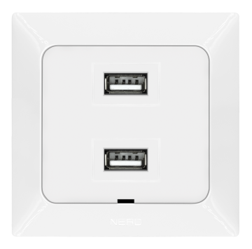 İkili USB Şarj Prizi (Type-A + Type-A) KOLİ