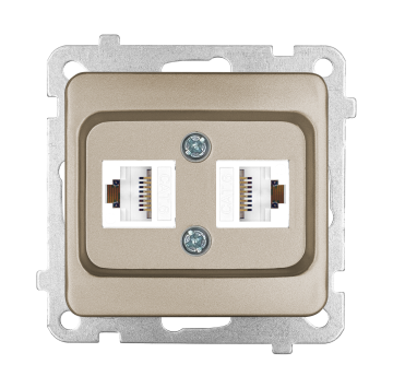İkili Data Prizi (Cat 6 + Cat 6)