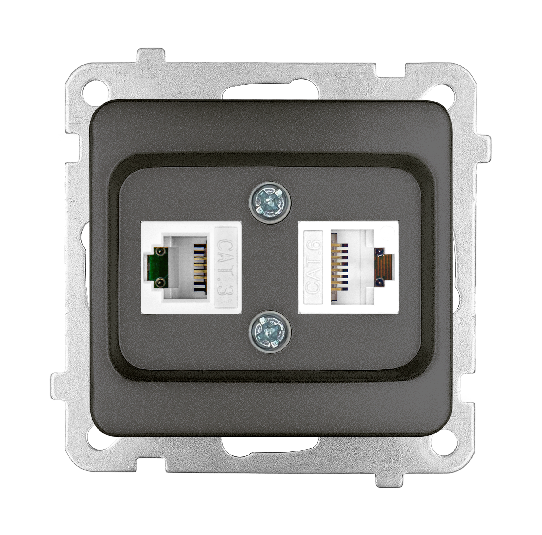 Data + Numeris Priz (Cat 6 + Cat 3)