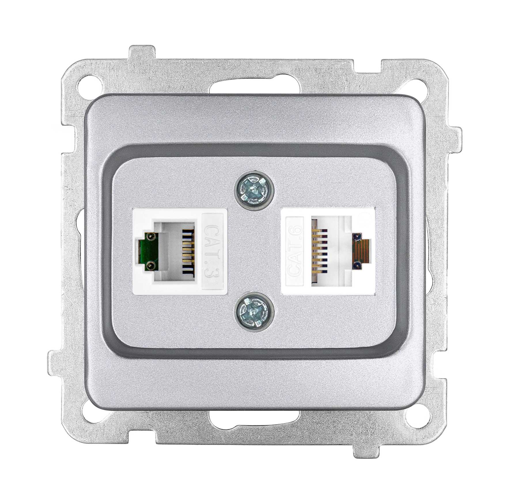 Data + Numeris Priz (Cat 6 + Cat 3)