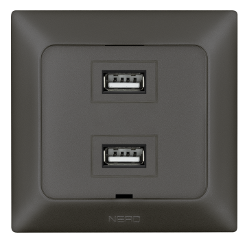 İkili USB Şarj Prizi (Type-A + Type-A) KOLİ