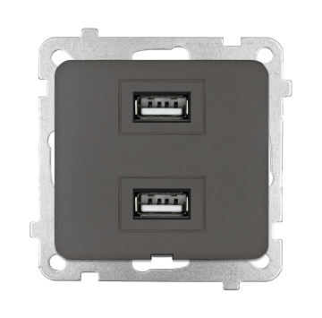 İkili USB Şarj Prizi (Type-A + Type-A) KOLİ