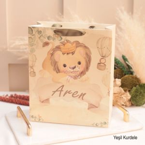 Özel Baskılı 20x20x9cm Karton Çanta - Düğün, Nişan, Doğum Günü ve Baby Shower