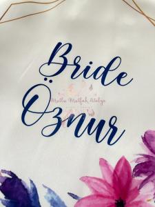 Bride ÖZNUR DÜZ KESİM Sabahlık