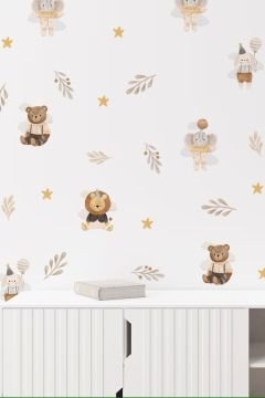 Eğlenceli Hayvanlar Çocuk Odası Duvar Sticker Seti