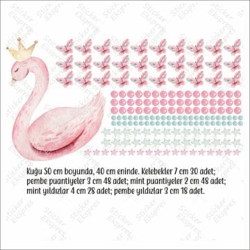 Kuğulu Sticker Set