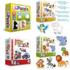12-36 Ay Baby Puzzle Eğitici Puzzle Set  (2 ve 3 Parçalı)
