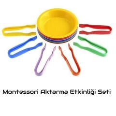 Montessori Aktarma Etkinliği Kase ve Cımbız Seti