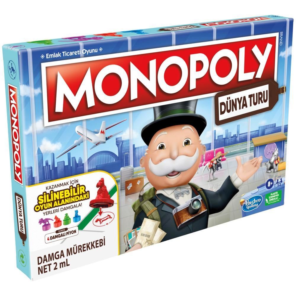 Monopoly Dünya  Turu Aile Kutu Oyunu