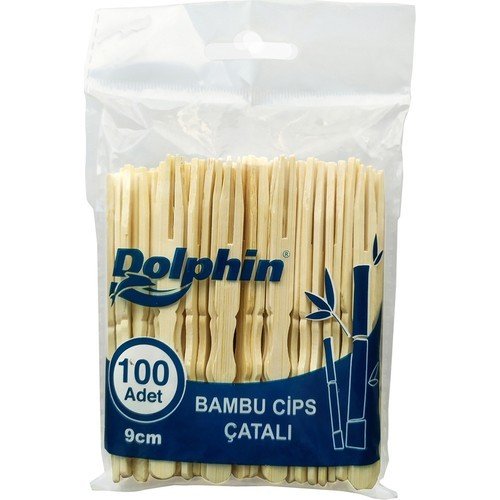 Bambu Cips Çatalı 100 Adet 10 Paket
