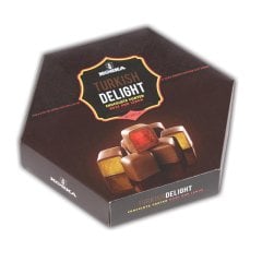 140 g Çikolata Kaplı Gül & Limon Aromalı Lokum