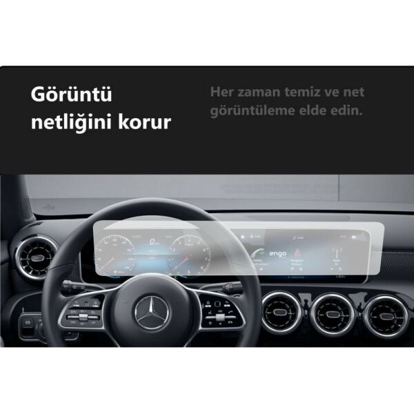 Mercedes EQC 400 Mat Ekran Koruyucu Multimedya Djital Ekran