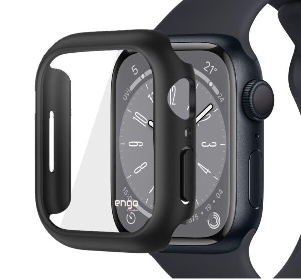 Apple Watch 8 Ekran Koruyucu Kılıf Sert PC Kasa Watch 8 45mm