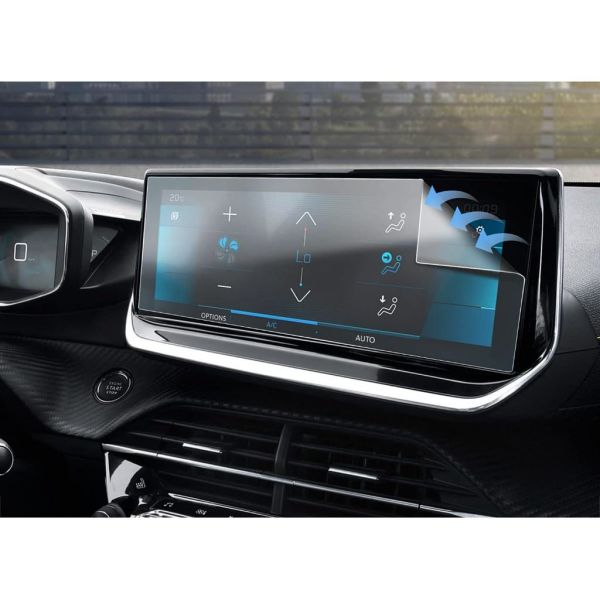 Peugeot 208 10 İnç Ekran Koruyucu Multimedya Şeffaf Nano