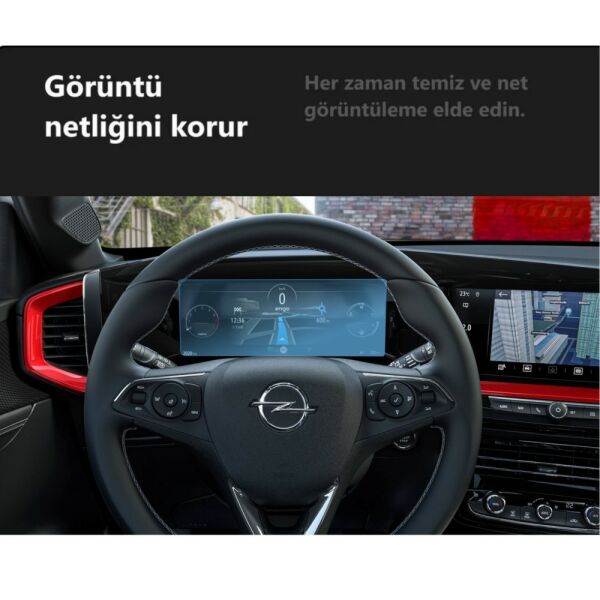 Opel Mokka GS Ekran Koruyucu Nano Dijital Gösterge 12 İnç