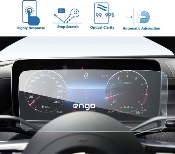 Mercedes C200 12.3'' Dijital Gösterge Paneli Ekran Koruyucu Nano W206