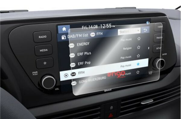 Hyundai Bayon 8 inç Style Paket Navigasyon Uyumlu Şeffaf Ekran Koruyucu