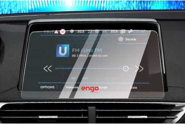 Peugeot 3008 Allure Navigasyon Ekran Koruyucu Şeffaf Nano 2017 2023