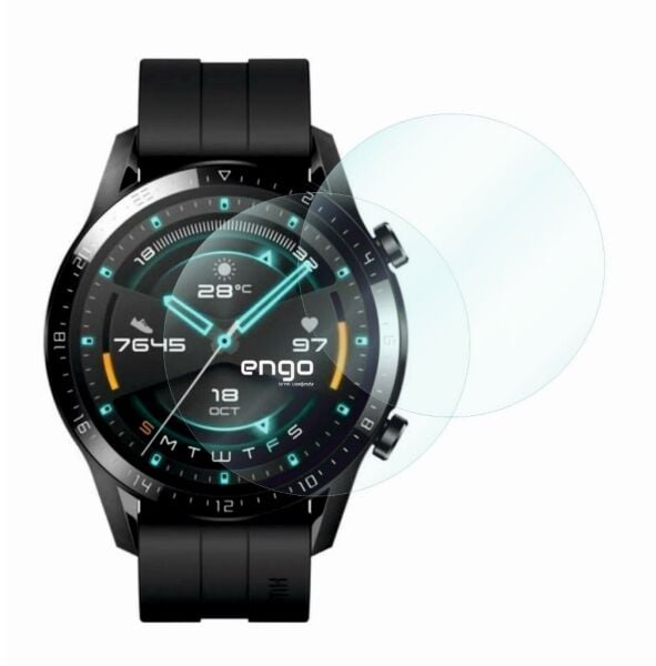 Huawei Watch GT2 46 mm Ekran Koruyucu Nano Şeffaf Parlak 2 Adet