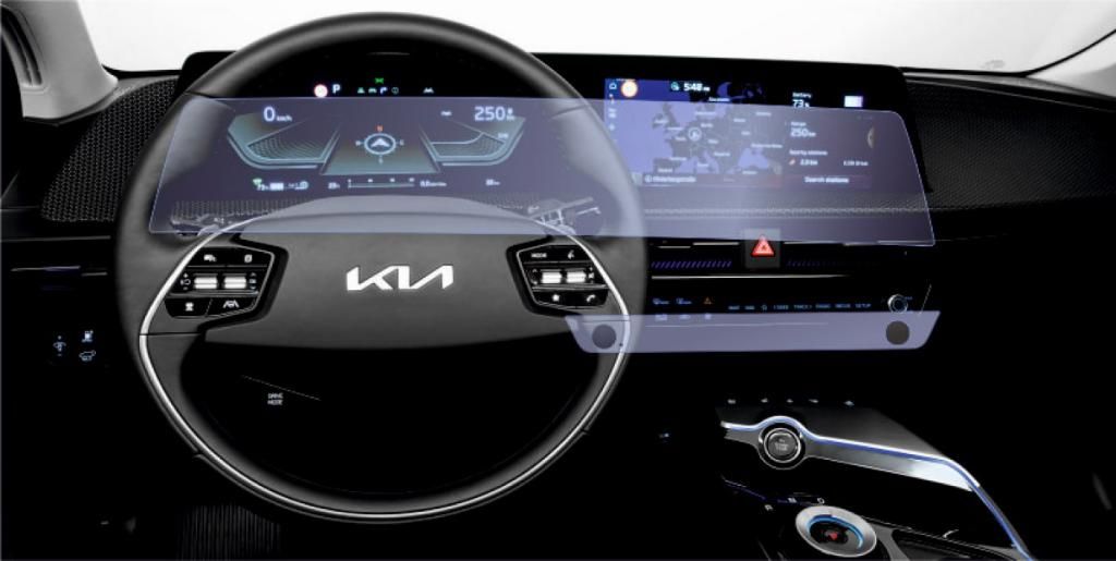 Kia EV6 Ekran Koruyucu Dijital Gösterge Ve Multimedya