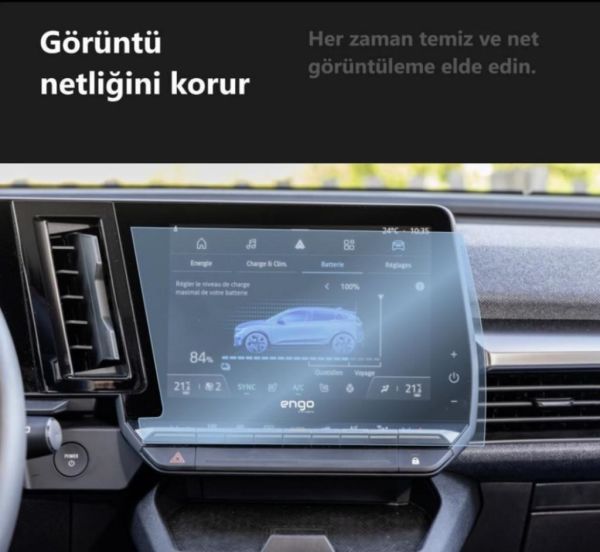 Renault Megane E Tech Multimedya Ekran Koruyucu 9 İnç