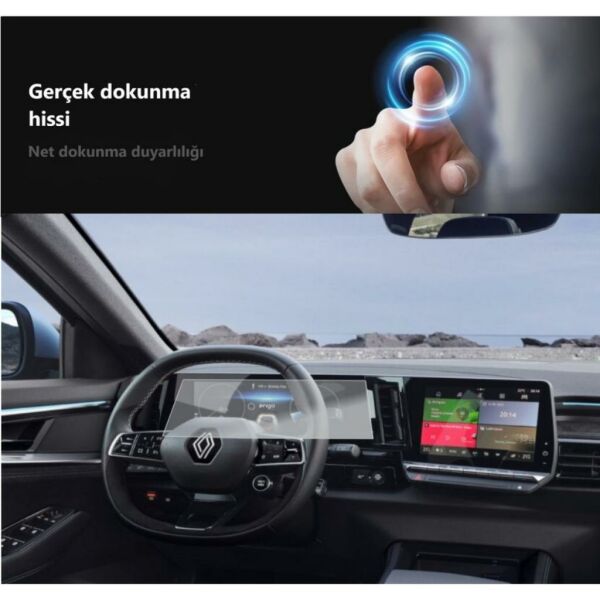 Renault Megane E Tech Dijital Gösterge Mat Ekran Koruyucu