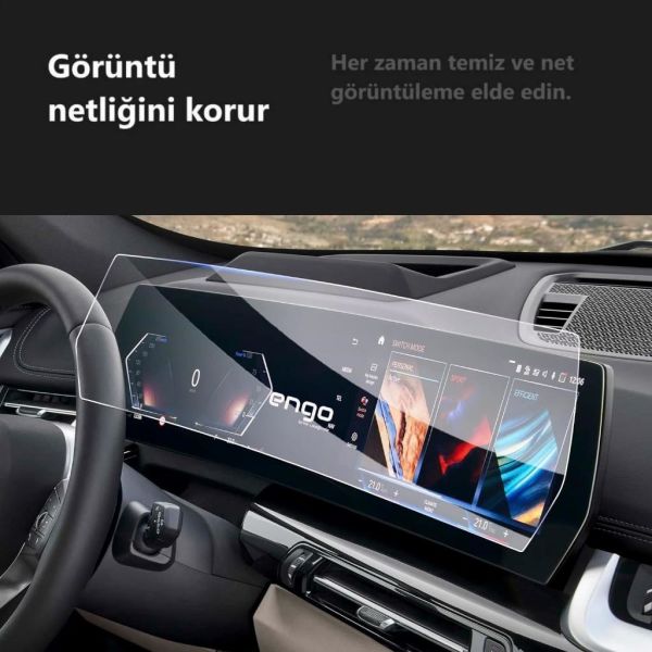 BMW X1 Ekran Koruyucu U11 Kavisli Ekran İle Uyumlu Tek Parça