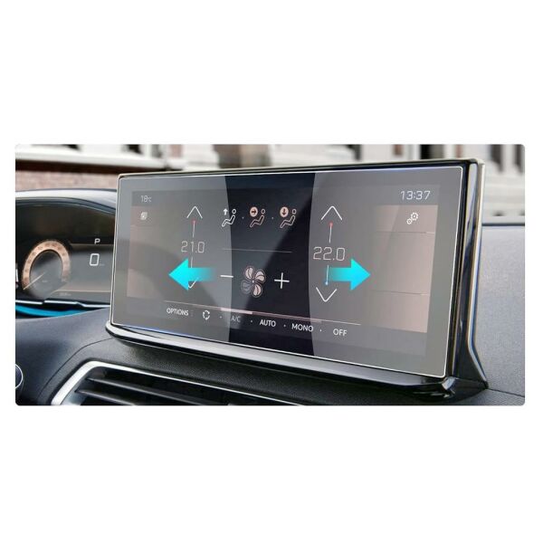 Peugeot 2008 10 İnç Mat Ekran Koruyucu Multimedya Şeffaf