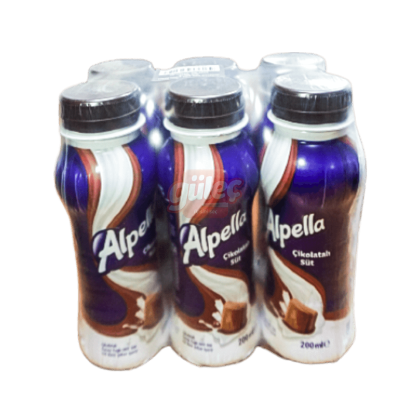 Alpella Çikolatalı Şişe Süt 6x200 Ml