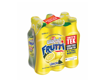 Uludağ Frutti Limon Aromalı Soda 6X200 ML