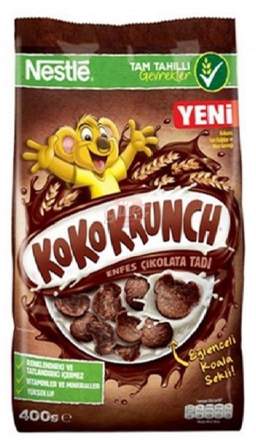 Nestle Koko Krunch Kakaolu Tam Buğday ve Mısır Gevreği 400 G