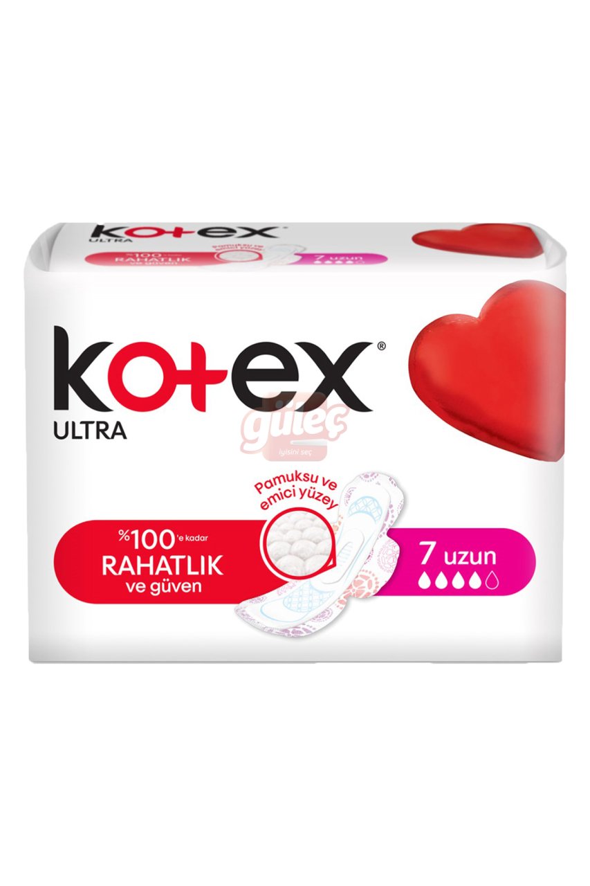 Kotex Ultra Uzun Hijyenik Kadın Pedi 7'li