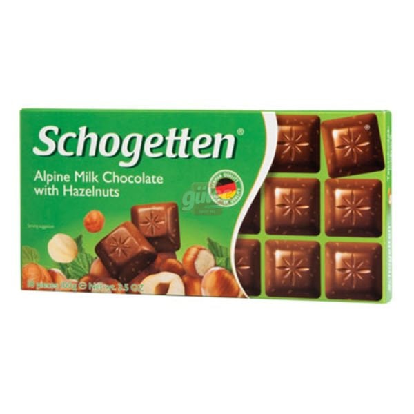 Schogetten Sütlü ve Fındıklı Çikolata 100 G