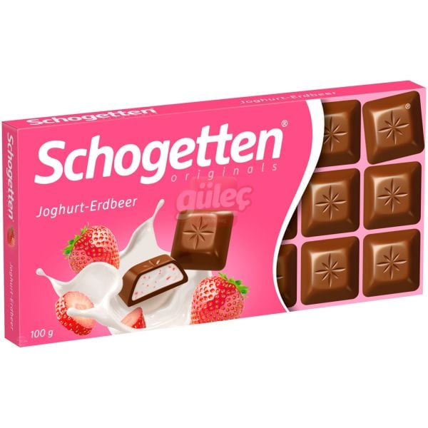 Schogetten Alpine Yoğurtlu ve Çilekli Çikolata 100 G