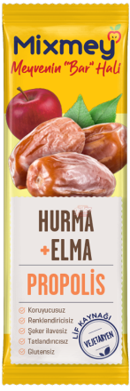Mixmey Hurma + Elma + Propolis Meyve Bar 25 G