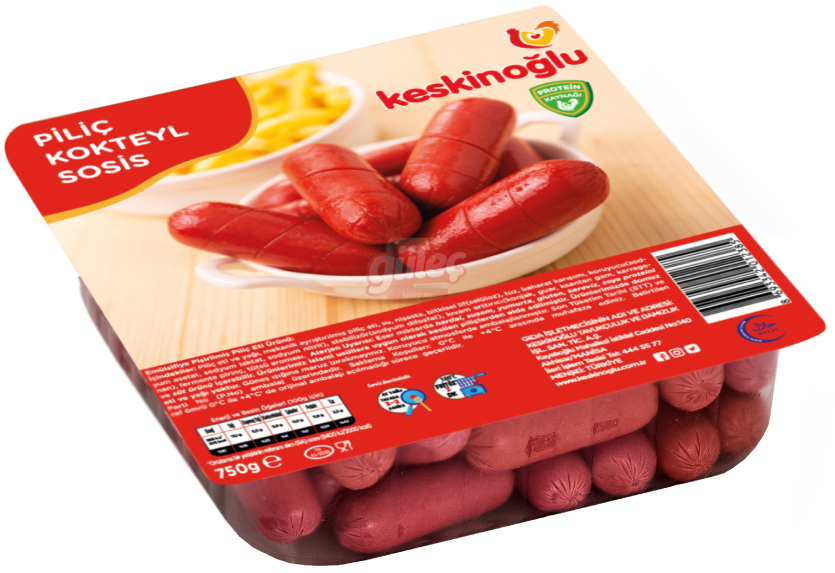 Keskinoğlu Piliç Kokteyl Sosis 750 G