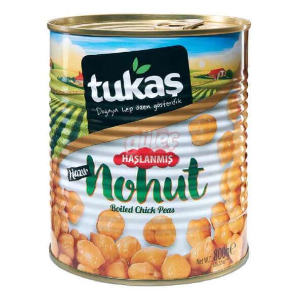 Tukaş Haşlanmış Hazır Nohut 800 G