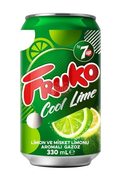 Fruko Cool Lime Gazoz 330 Ml