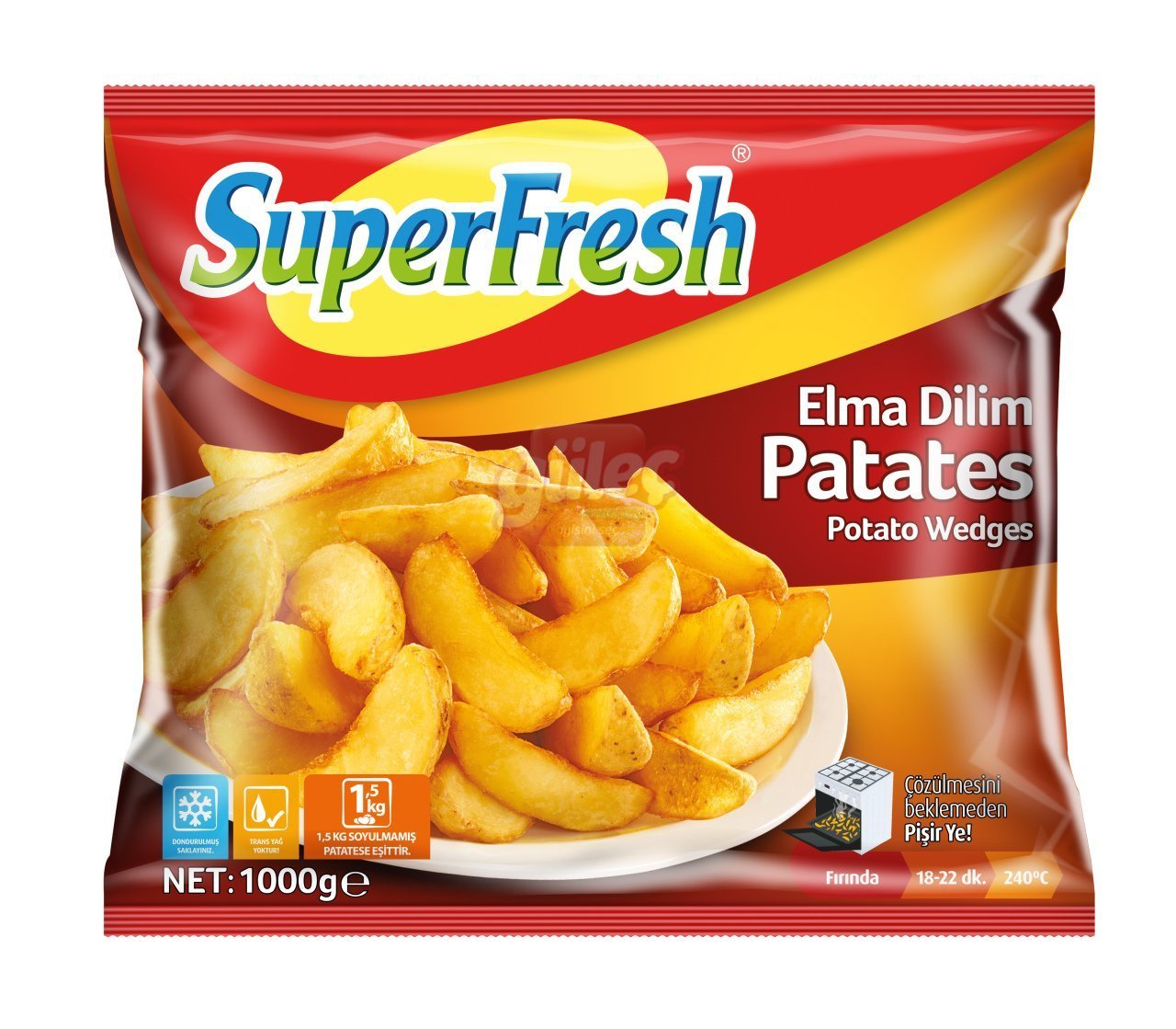 SuperFresh Elma Dilim Patates 1 Kg